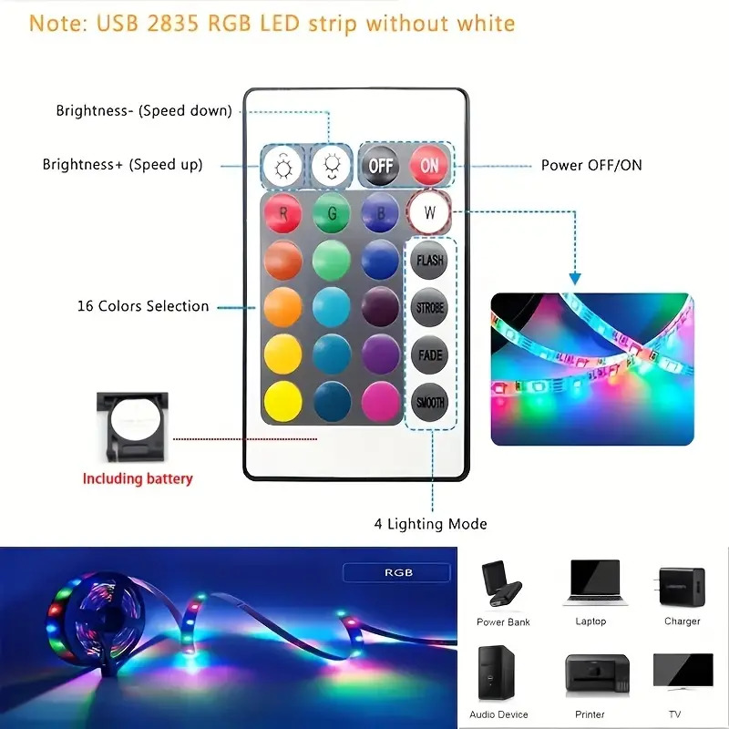 USB TV backlight 5V led strip light