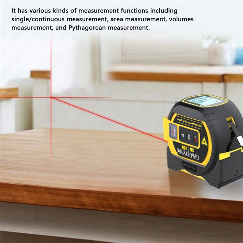 3 In 1 digital laser rangefinder distance meter measuring tape