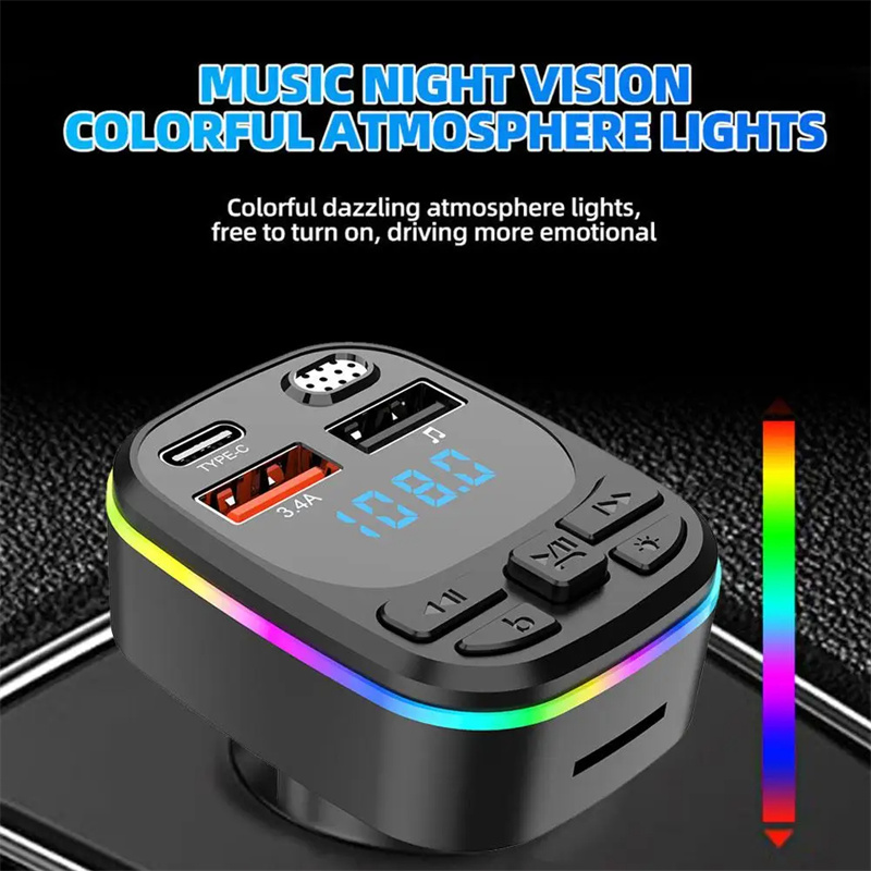 C11 car phone charger MP3 player FM transmitter