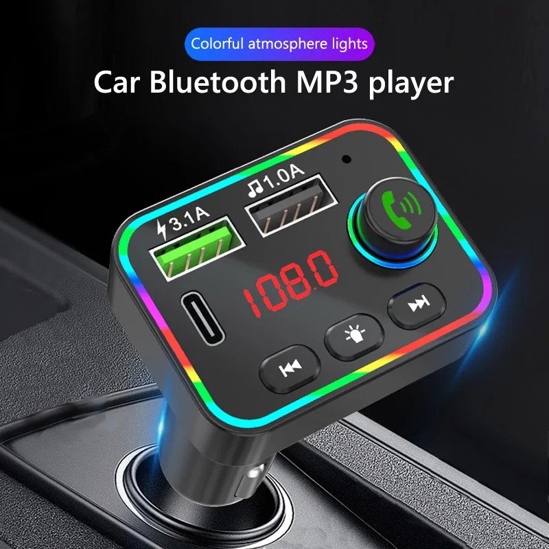 F4 car FM transmitter adapter MP3 player PD phone charger