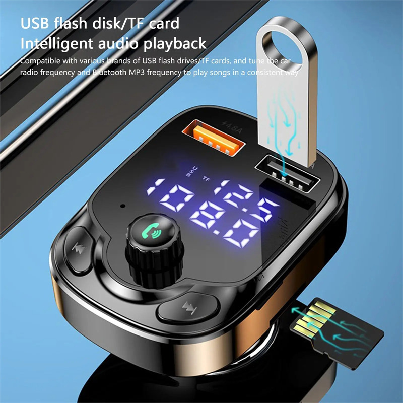 F55 car mp3 player pd phone fast charge FM radio transmitter