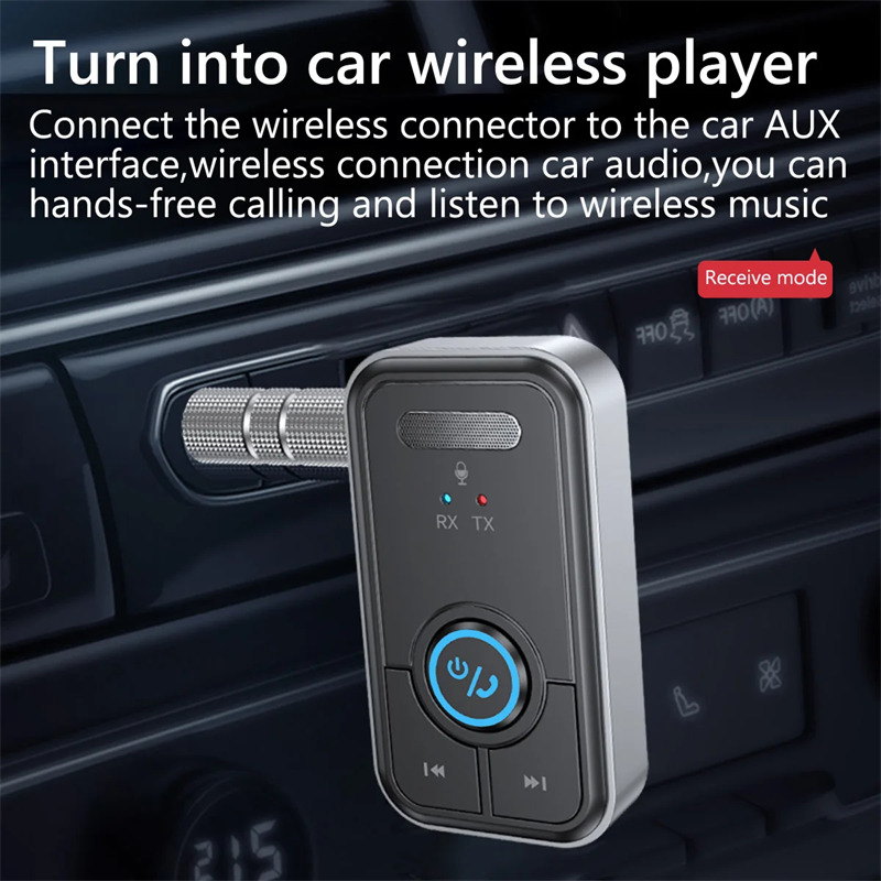 2 in 1 bluetooth transmitter receiver music player aux audio adapter