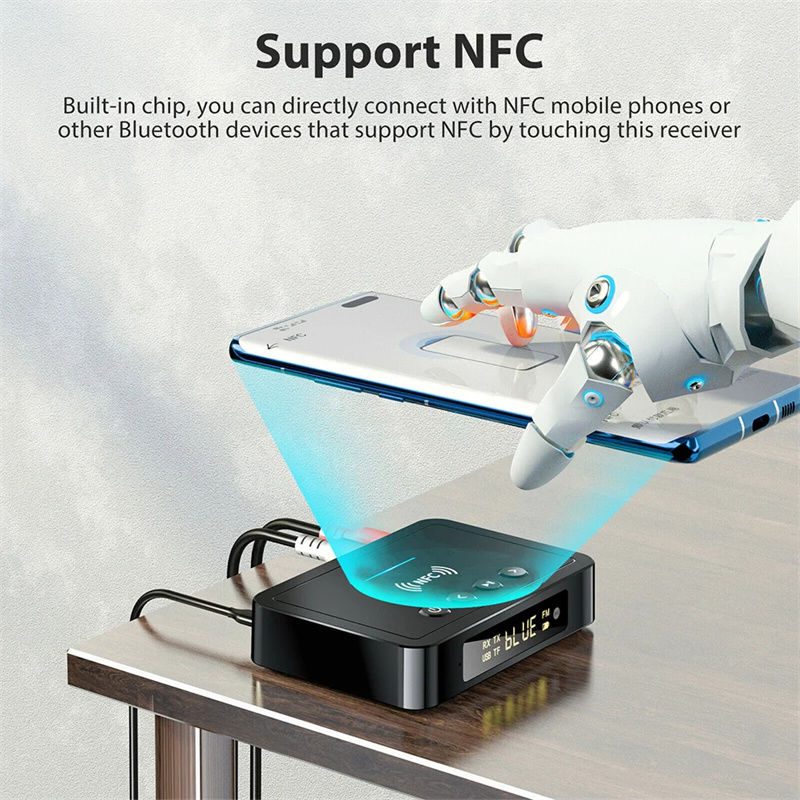 m6 nfc bluetooth receiver transmitter audio adapter