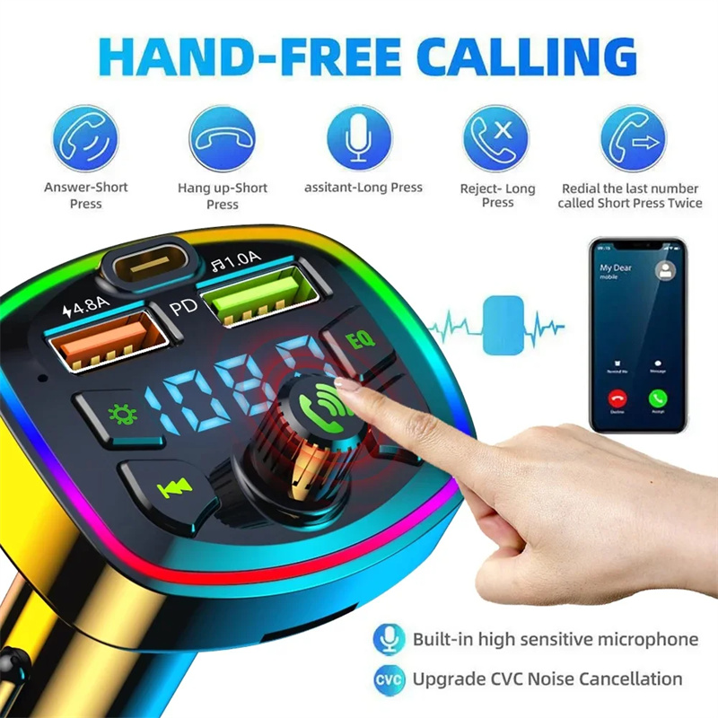 Q7 car MP3 player bluetooth FM radio pd fast charger