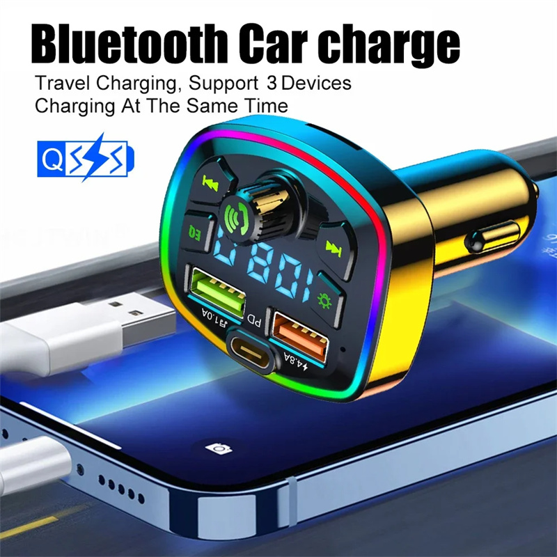 Q7 car MP3 player bluetooth FM radio pd fast charger