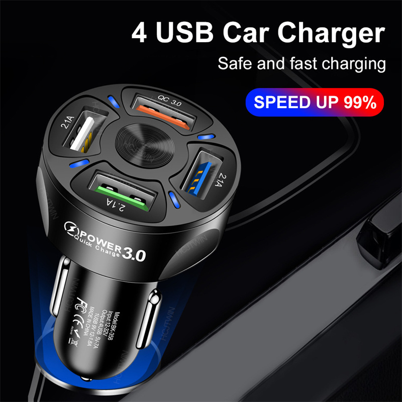 car pd35w 4 usb ports fast charger