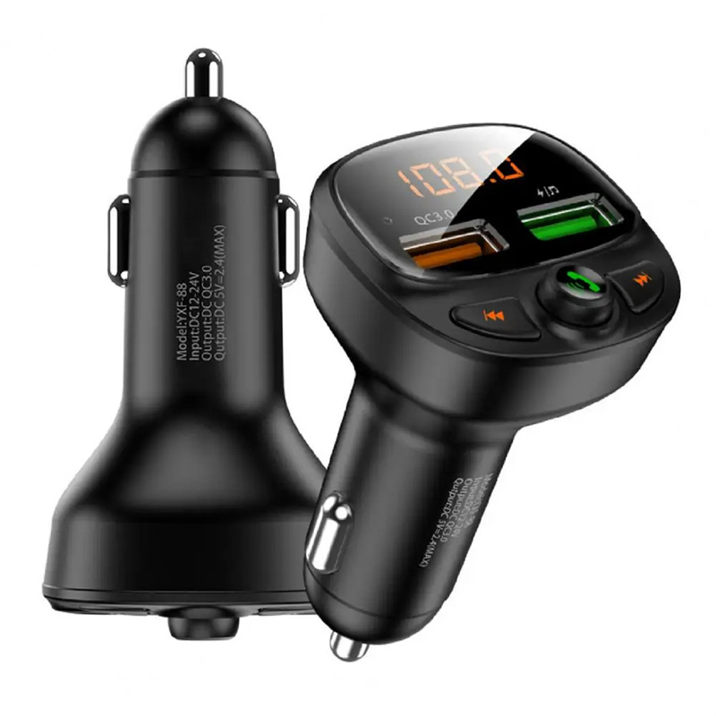 HY87 car bluetooth mp3 player fm transmitter qc charger