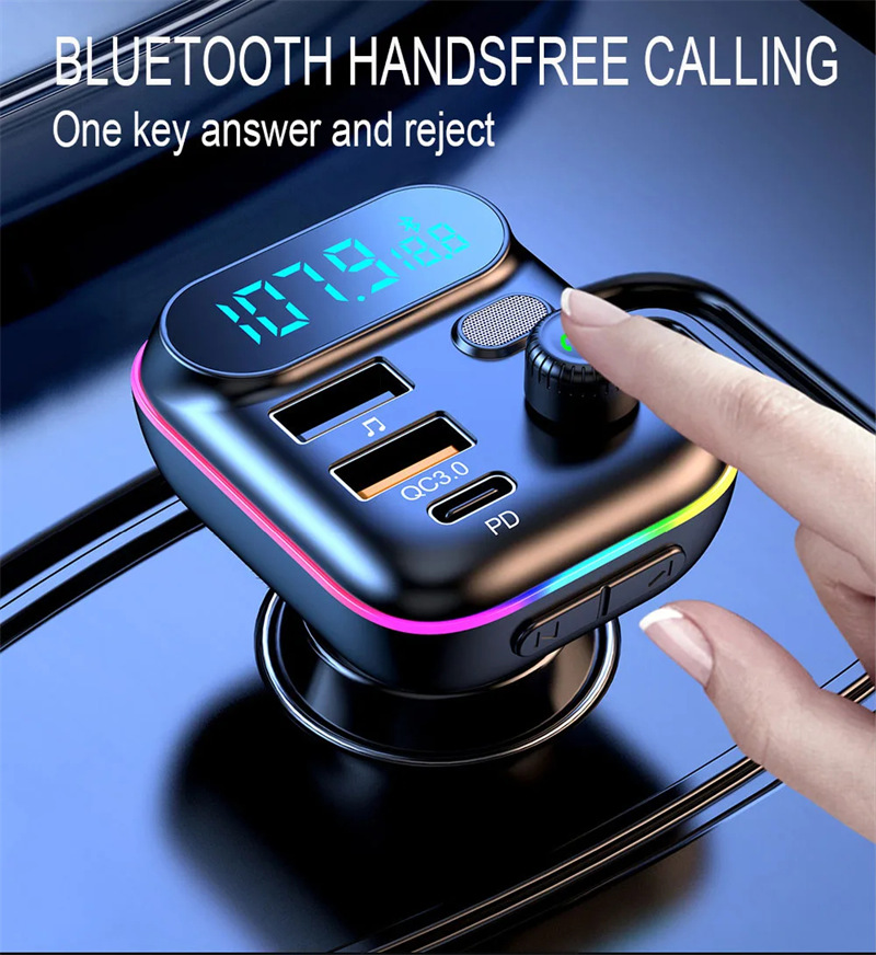 T70 car bluetooth mp3 player pd charger fm transmitter 