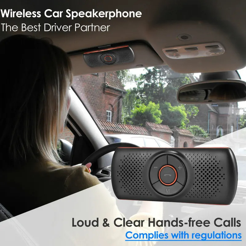 T826 car bluetooth speaker sun visor