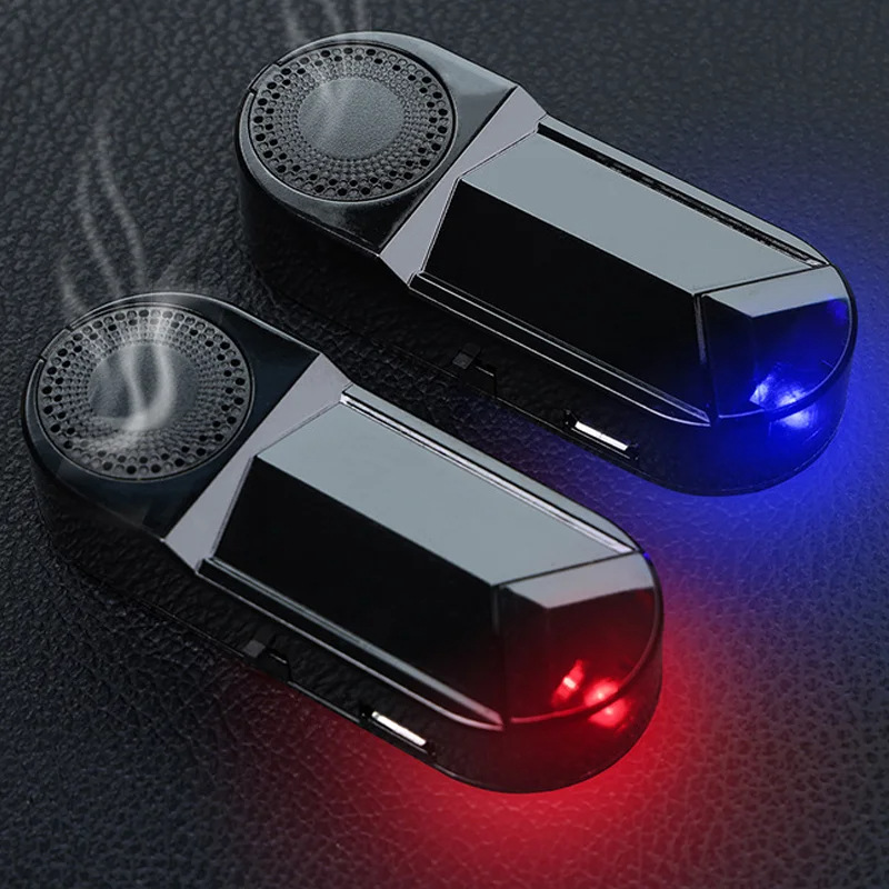 led car fake security light solar power simulated alarm