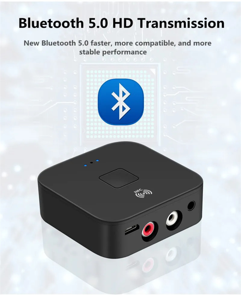 B11 nfc bluetooth receiver aux rca audio adapter