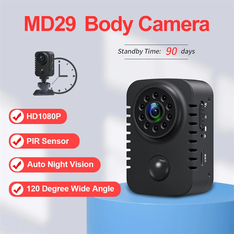 md29 mini body camera pir hd camcorder