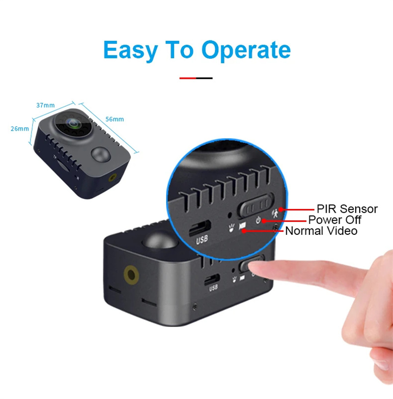 md29 mini body camera pir hd camcorder