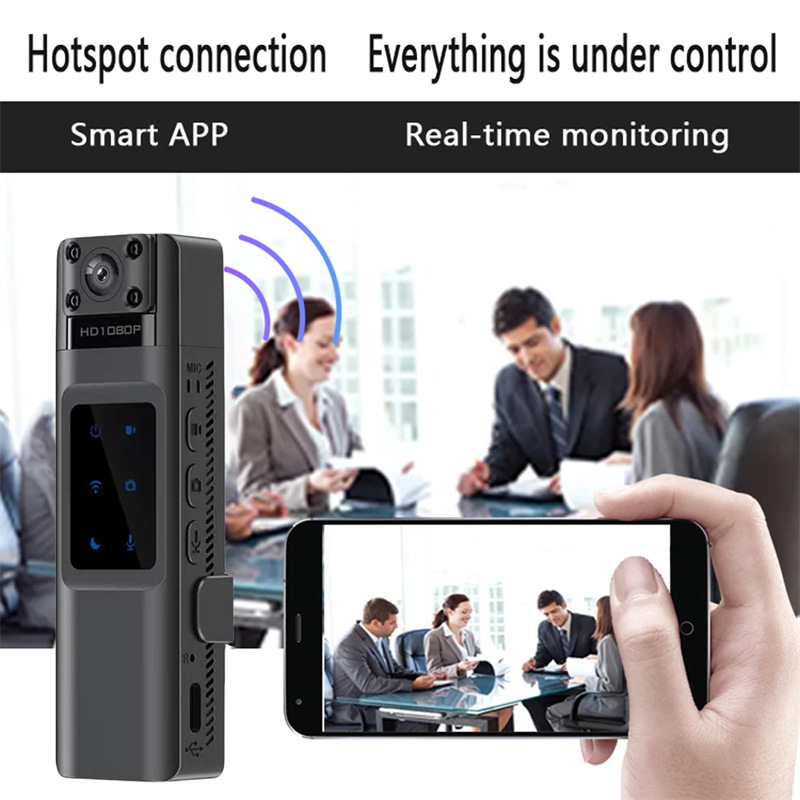 L13 portable wifi camera 1080P hotspot camcoder body cam