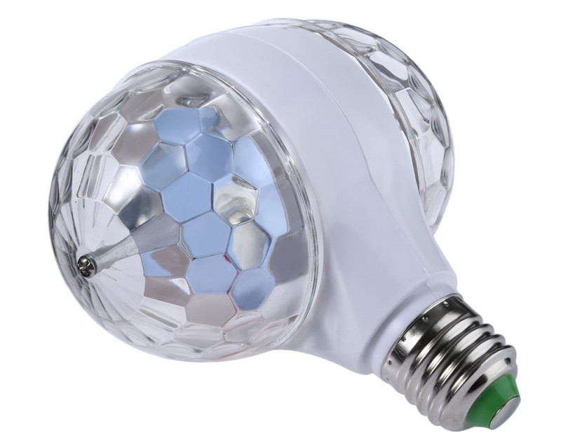 E27 3W colorful auto rotating RGB LED crystal stage light E27 3W colorful auto rotating RGB LED crystal stage light