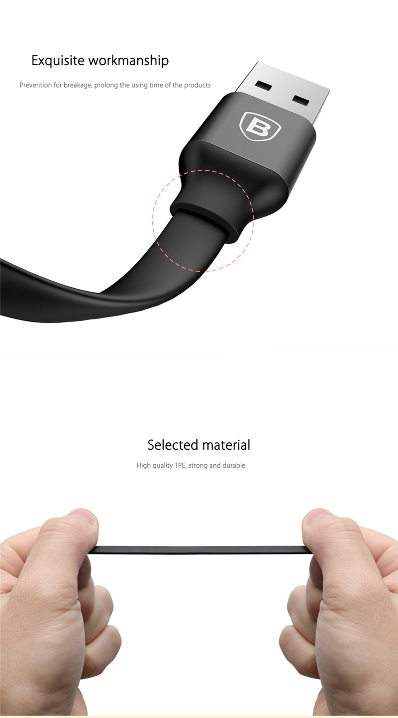 Baseus 2 in 1 8 Pin Micro USB Data Transfer Charging Cord 1.2M
Baseus 2 in 1 8 Pin Micro USB Data Transfer Charging Cord 1.2M
