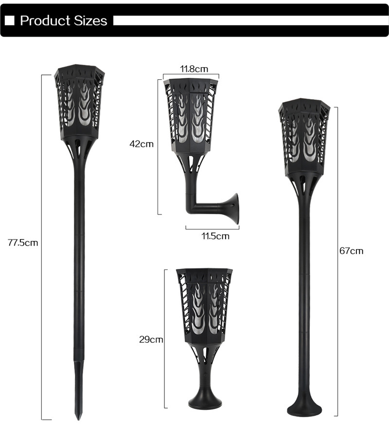 solar light path flame lamp landscape decoration lighting solar light path flame lamp landscape decoration lighting
