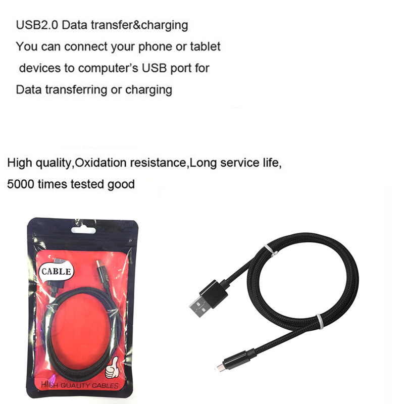 1M Nylon Braid Fast Charger Data Cable for Type-C Devices 1M Nylon Braid Fast Charger Data Cable for Type-C Devices