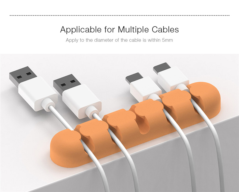 ORICO Desktop Cable Storage Management Silicon Charger Wire Organizer Holder Clip ORICO Desktop Cable Storage Management Silicon Charger Wire Organizer Holder Clip