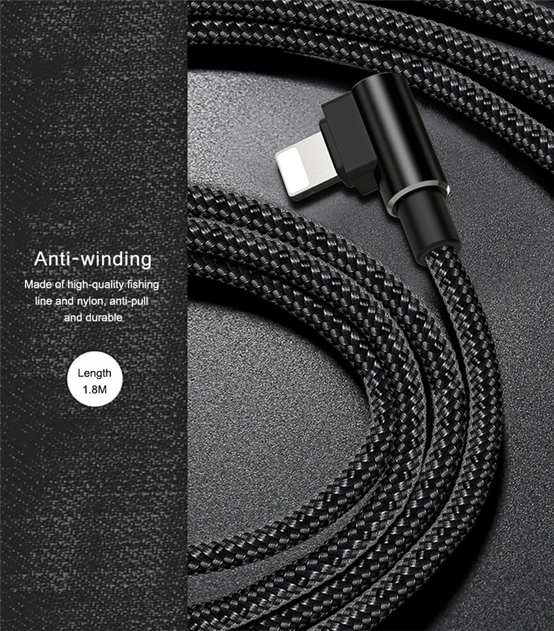 Mcdodo Dual Elbow Type 8 Pin Data Transmission Sync Cord 1.8M iphone Mcdodo Dual Elbow Type 8 Pin Data Transmission Sync Cord 1.8M iphone
