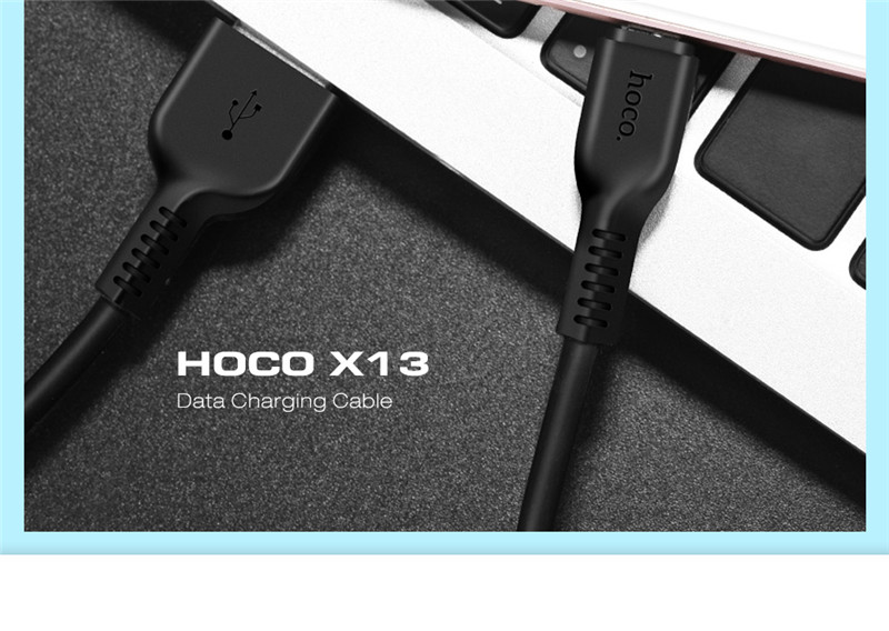 HOCO X13 Type-C Connector Easy Charging Data Transfer Cable 1M HOCO X13 Type-C Connector Easy Charging Data Transfer Cable 1M