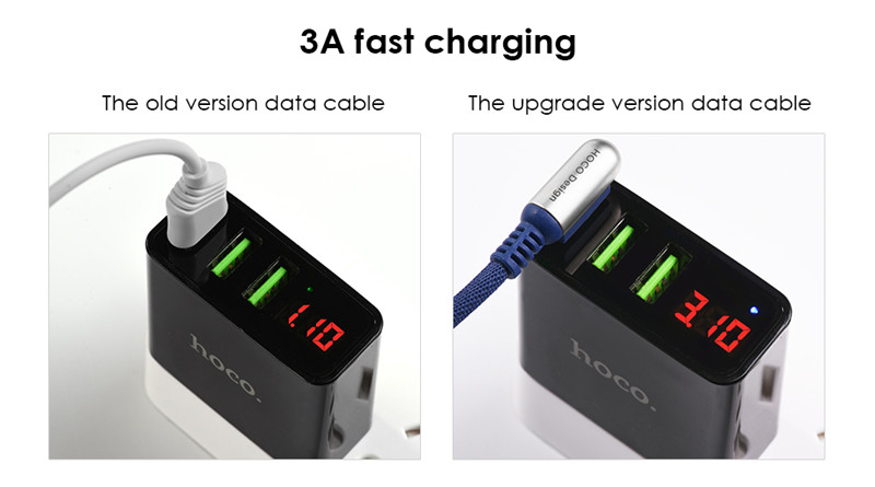 HOCO 3 in 1 8 Pin Micro USB Type-C Charging Data Cable 1.5M HOCO 3 in 1 8 Pin Micro USB Type-C Charging Data Cable 1.5M