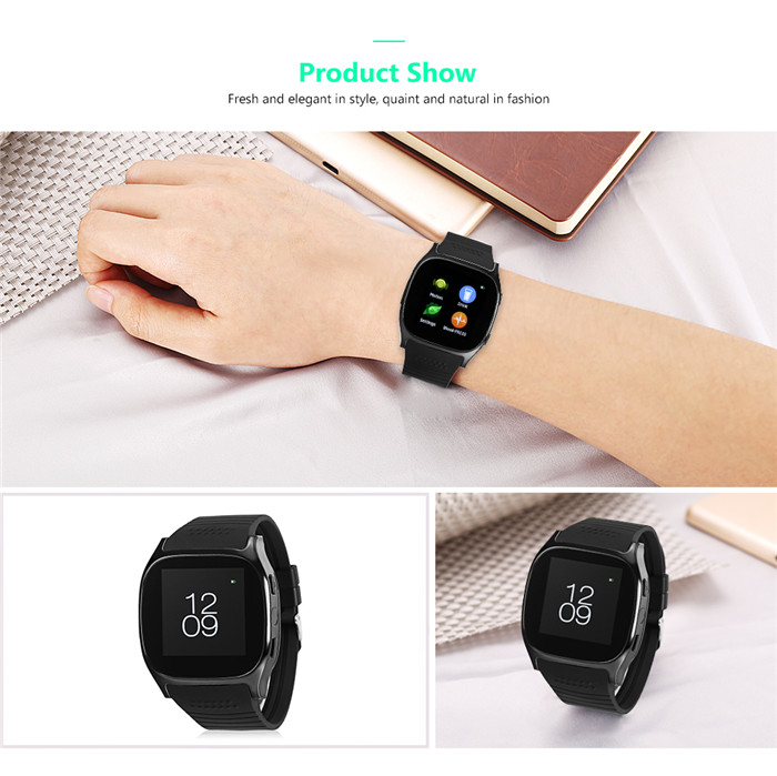 T8M Smart Watch Blood Pressure Measure Heart Rate Monitor Wristwatch T8M Smart Watch Blood Pressure Measure Heart Rate Monitor Wristwatch
