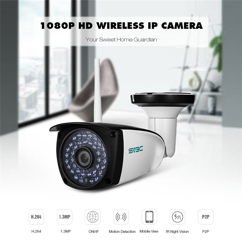 SV3C SV - B06W - 1080P 1.3MP WiFi Camera Outdoor Security Surveillance CCTV SV3C SV - B06W - 1080P 1.3MP WiFi Camera Outdoor Security Surveillance CCTV