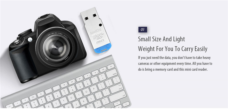 SpedCrd USB 2.0 Micro SD / TF Card Reader SpedCrd USB 2.0 Micro SD / TF Card Reader