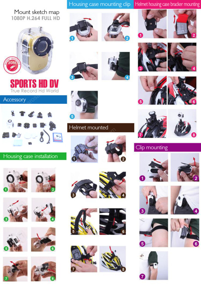1080P sport action camera SJ1000 sport action dvr