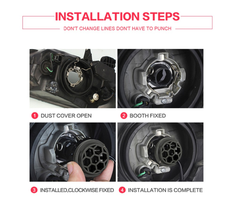 Dansa V16 Auto Car LED Headlight bulbs installation Dansa V16 Auto Car LED Headlight H7 H11 9005 9006 installation