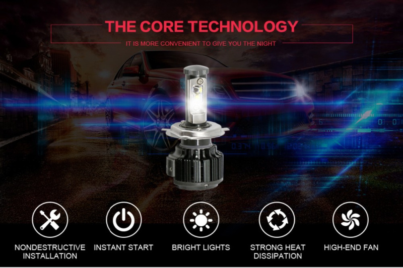 Dansa V16 Auto Car LED Headlight bulbs H7 H11 9005 9006 30W 3000LM Dansa V16 Auto Car LED Headlight H7 H11 9005 9006 30W 3000LM