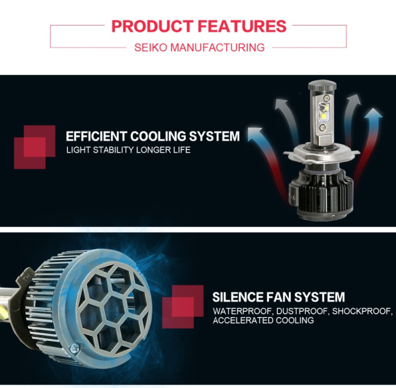 Dansa V16 Auto Car LED Headlight bulbs H7 H11 9005 9006 30W 3000LM Dansa V16 Auto Car LED Headlight H7 H11 9005 9006 30W 3000LM
