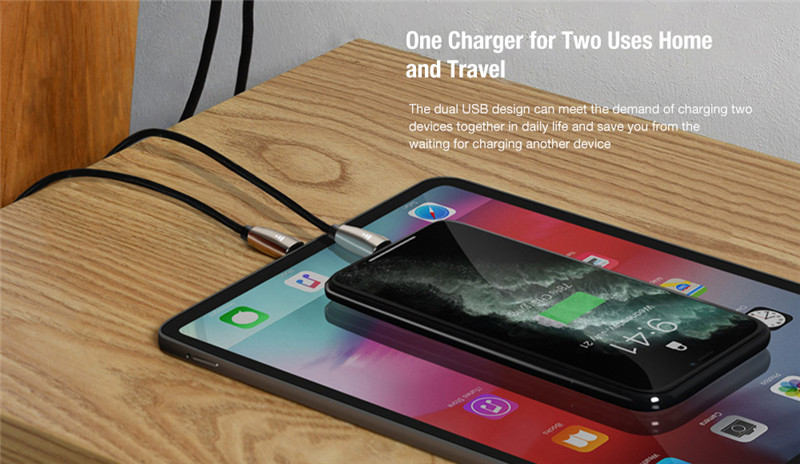 Baseus mini portable dual USB ports charger UK plug Baseus mini portable dual USB ports charger UK plug