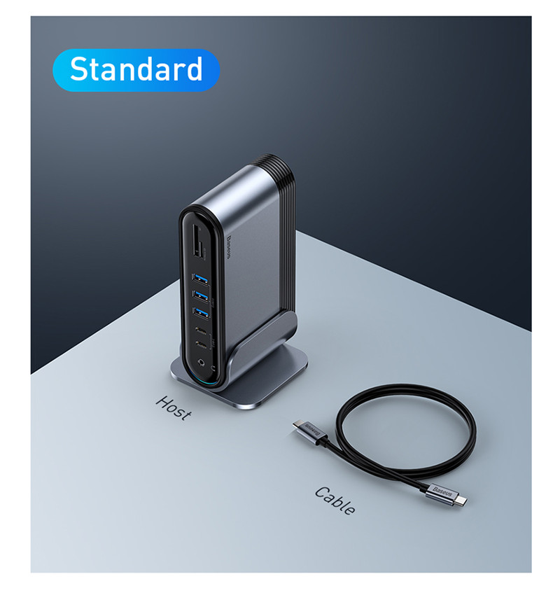 Baseus 16 in 1 USB-C Docking Station Adapter Baseus 16 in 1 USB-C Docking Station Adapter