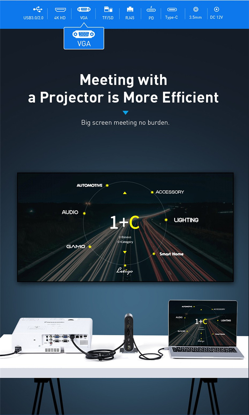 Baseus 16 in 1 USB-C Docking Station Adapter Baseus 16 in 1 USB-C Docking Station Adapter
