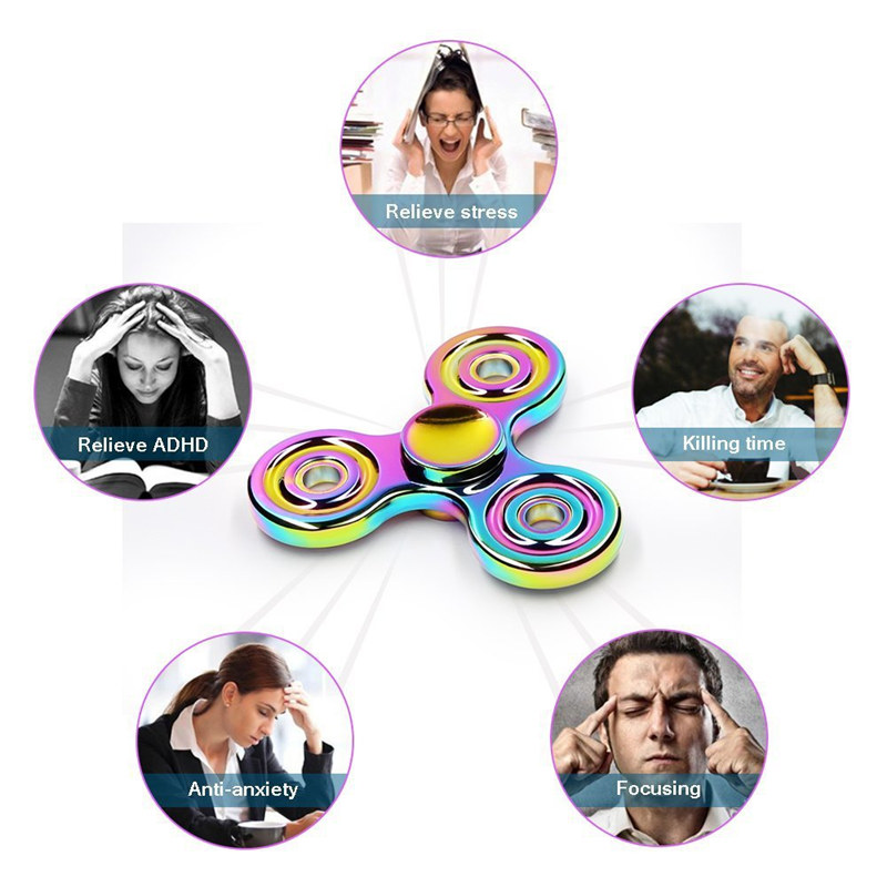 Tri-Star Aluminum Fidget Spinners Fingertip Gyro Toys Tri-Star Aluminum Fidget Spinners Fingertip Gyro Toys