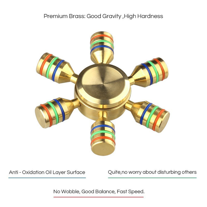 Golden Strong Man Aluminum Fidget Spinners Fingertip Gyro Toys Golden Strong Man Aluminum Fidget Spinners Fingertip Gyro Toys