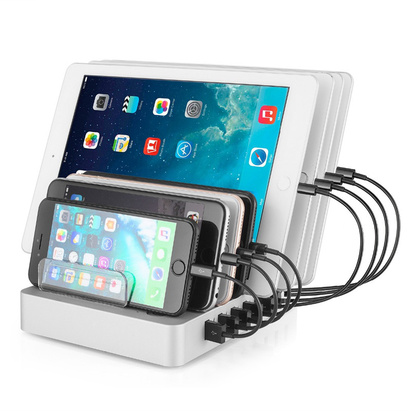 50W 8 Ports Desktop USB Multi-Function Charging Station Dock 50W 8 Ports Desktop USB Multi-Function Charging Station Dock