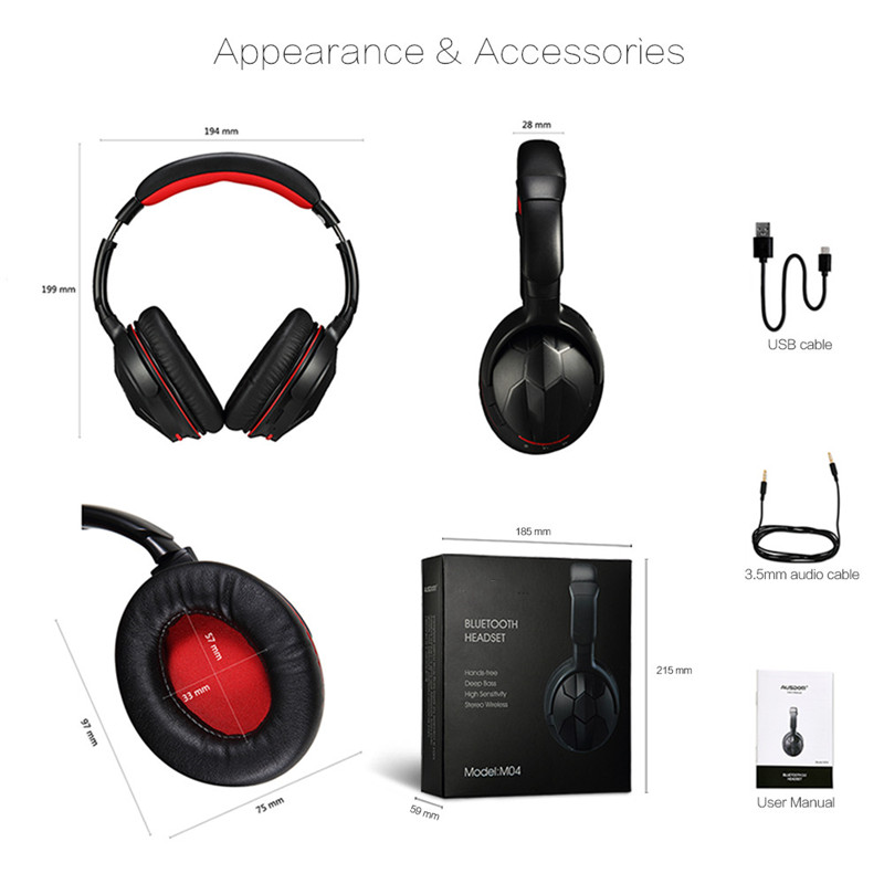 M04s HiFi NFC Bluetooth Headphone Over Ear Wireless Headphones M04s HiFi NFC Bluetooth Headphone Over Ear Wireless Headphones