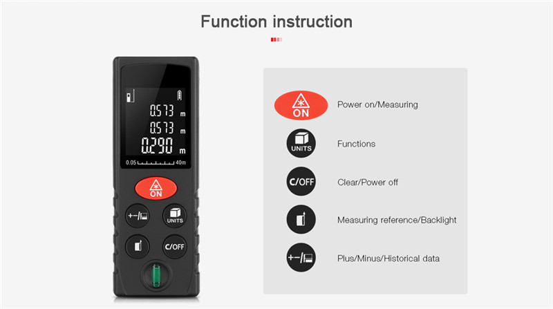 D40 Digital Laser Distance Meter Diastimeter D40 Digital Laser Distance Meter Diastimeter